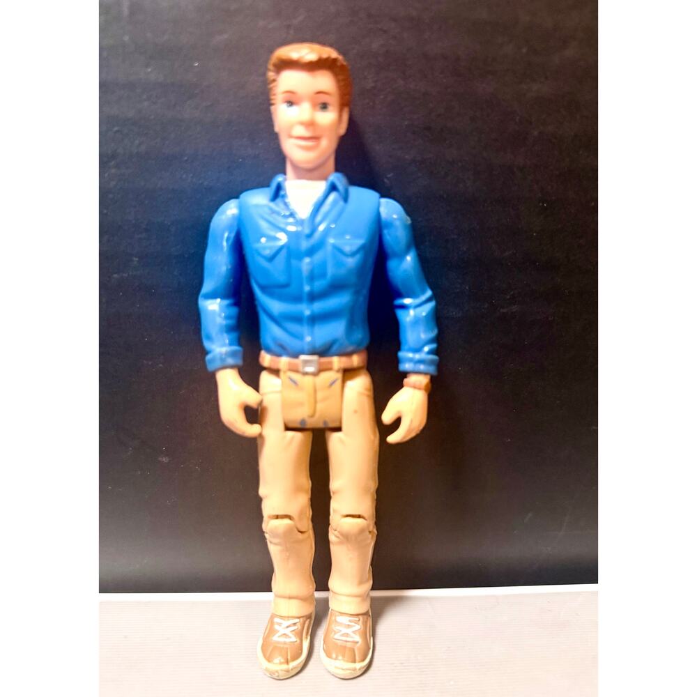 Fisher-Price Loving Family Dollhouse Dad Father Doll Tan Pants Blue Shirt